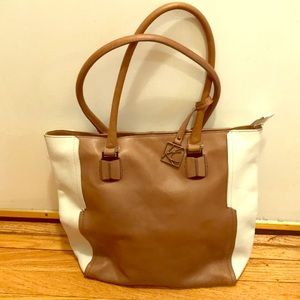 Kenneth Cole leather tote bag
